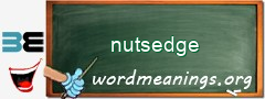 WordMeaning blackboard for nutsedge